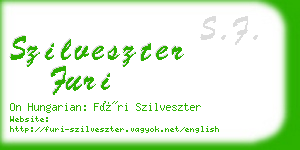 szilveszter furi business card